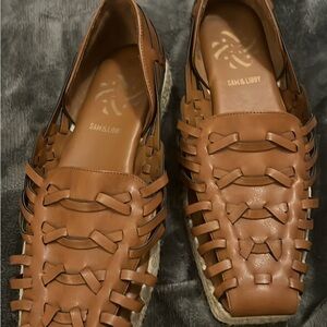 Sam & Libby Women's Brown Woven Loafers